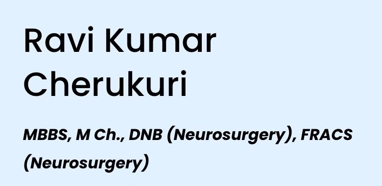 The About page on a phone: ‘Ravi Kumar Cherukuri’ and his qualifications