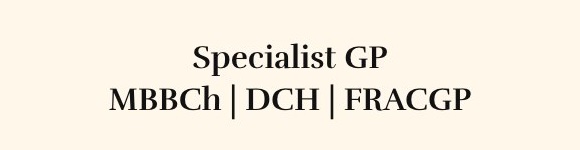 Specialist GP credentials heading