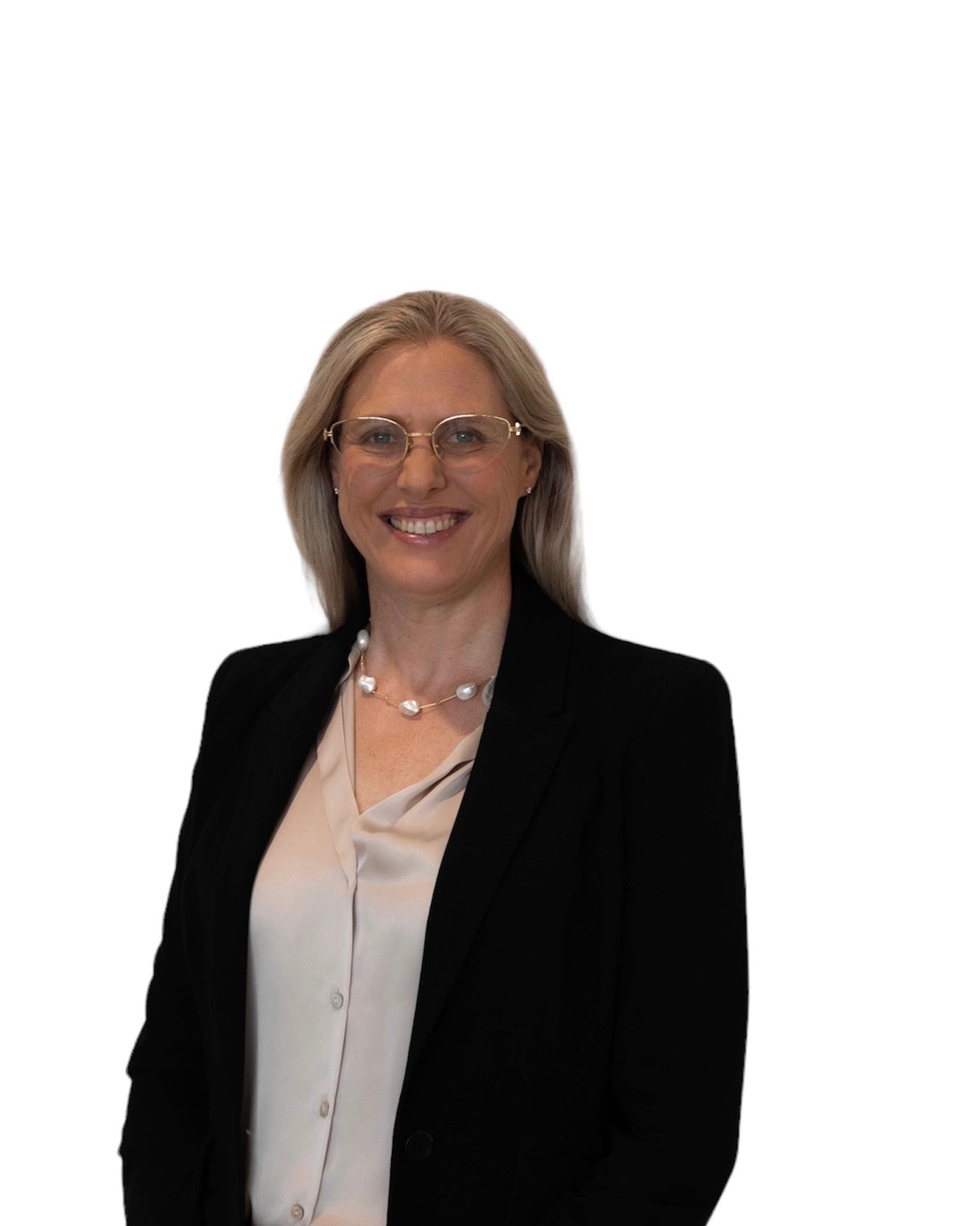 Dr Michele McGrath in a dark blazer, smiling